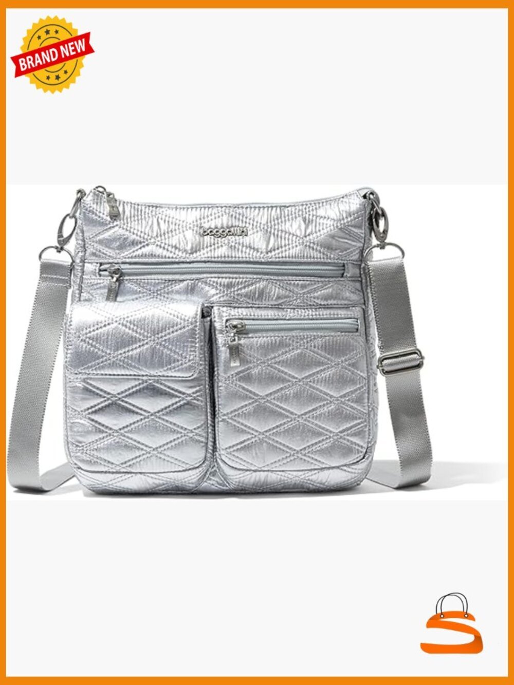 Slim Crossbody Bag with RFID Blocking Lightweight Nylon